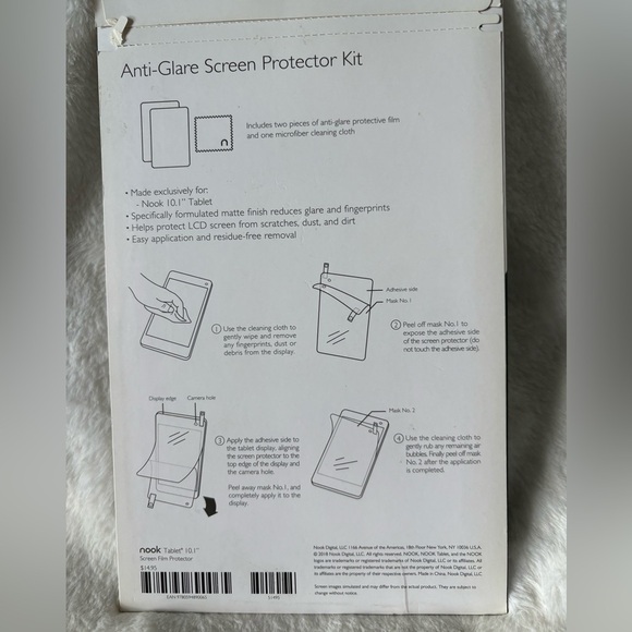 Nook Anti-Glare Screen Protector Kit - Picture 2 of 3